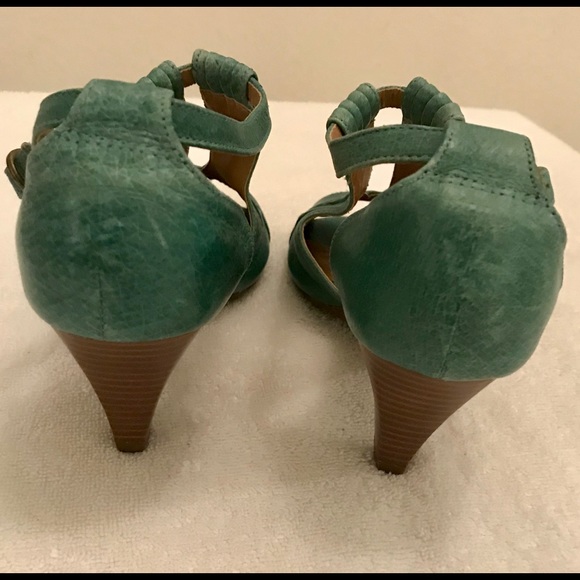 Miz Mooz- Whitley Heel in Aqua Green Size 6.0 - Picture 5 of 7